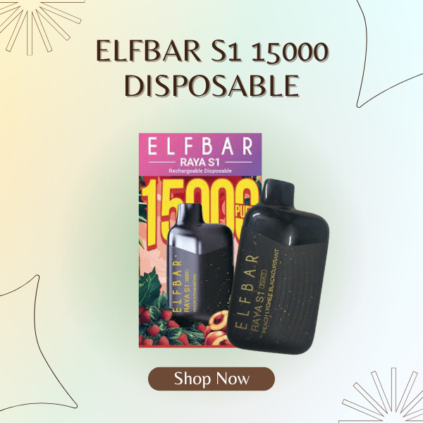 Elfbar Raya S1 15000 Puffs Disposable Vape Device with Smart LED Screen Display